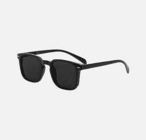 Unisex Black Square Sunglasses